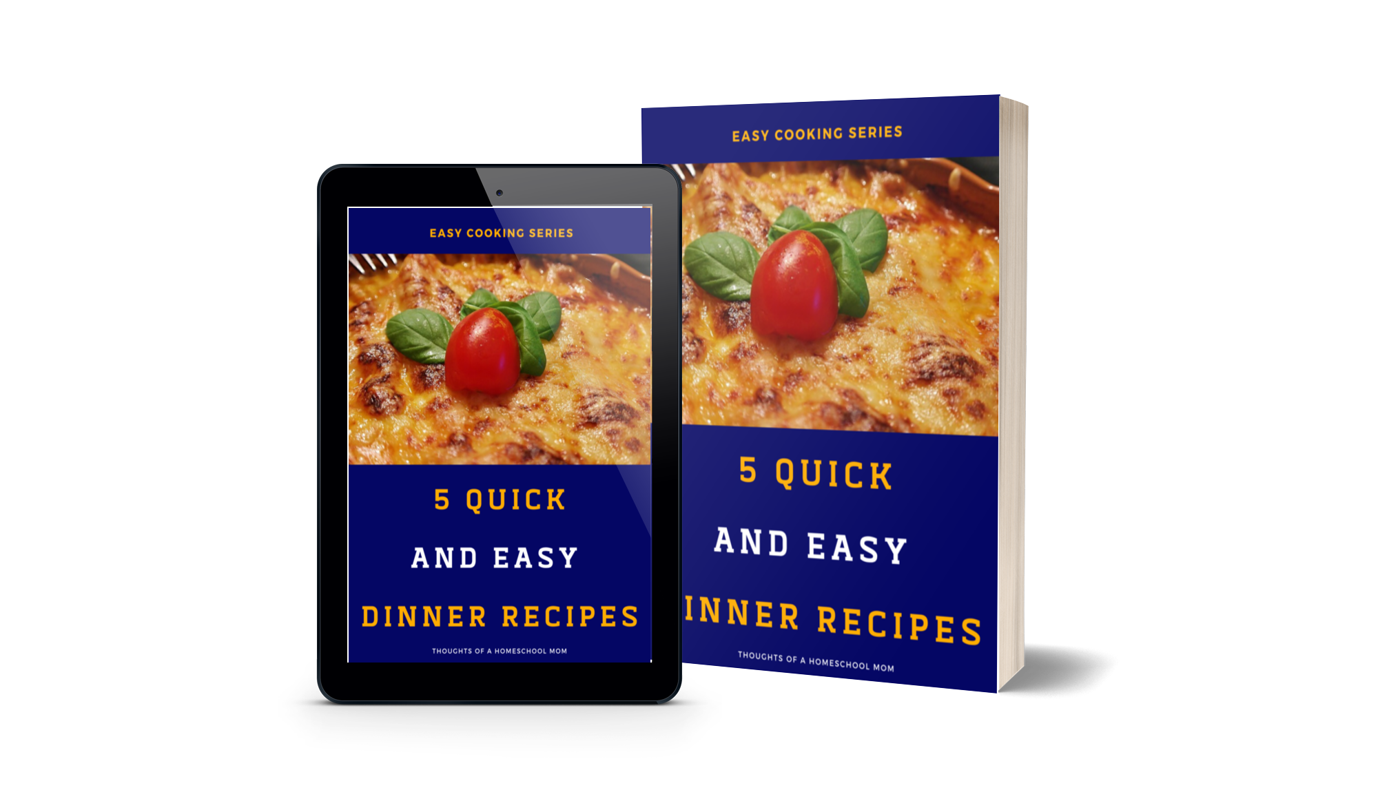Easy Cooking Series - book and tablet